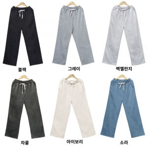 에버킨   슬랙스 밴딩 여성 와이드 팬츠 츄리닝